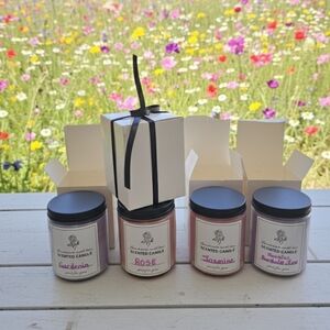 Homemade Soy Candles - Gardenia, Rose, Jasmine, Mix Of All 3 Scents 8oz